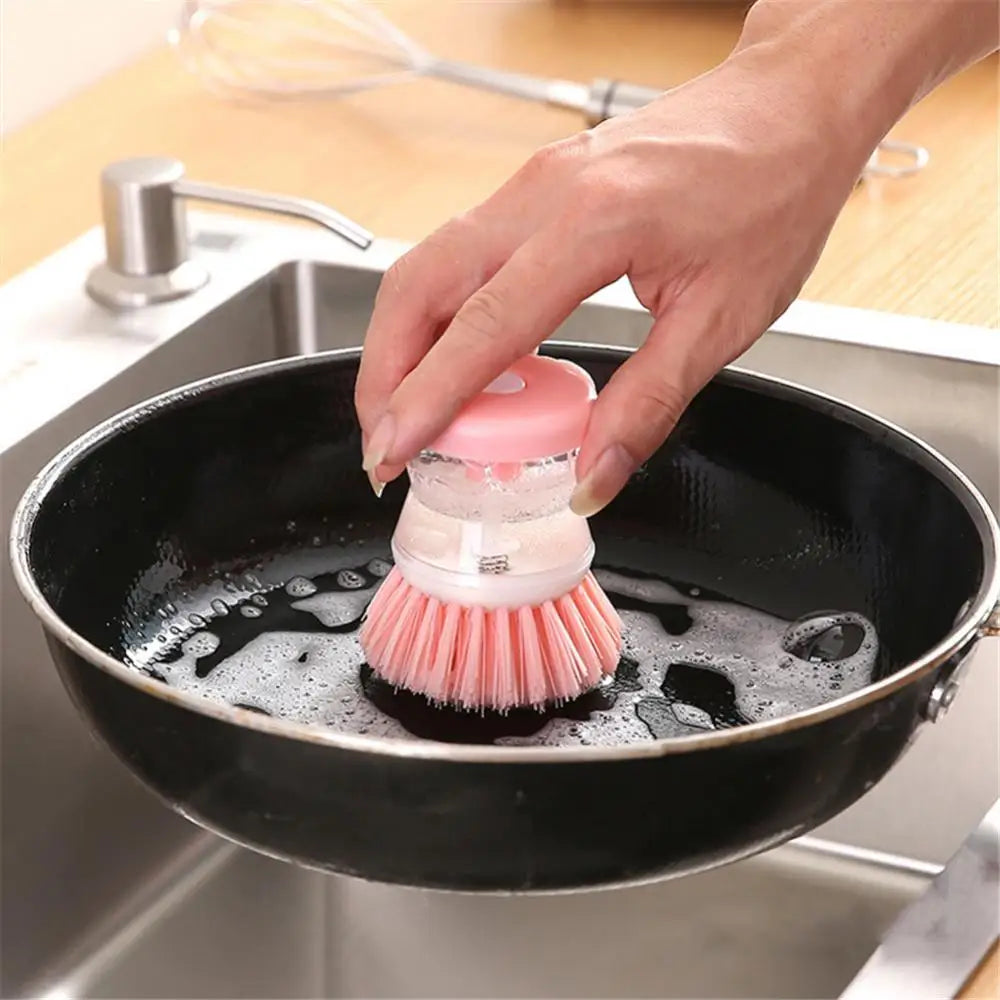 2-in-1 Dish Brush with Soap Dispenser