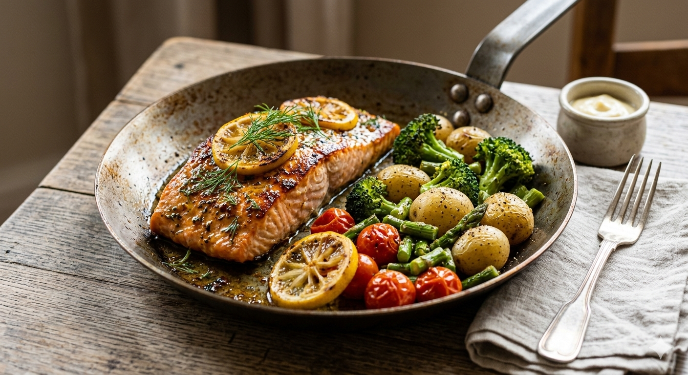 Baked Salmon with Vegetables