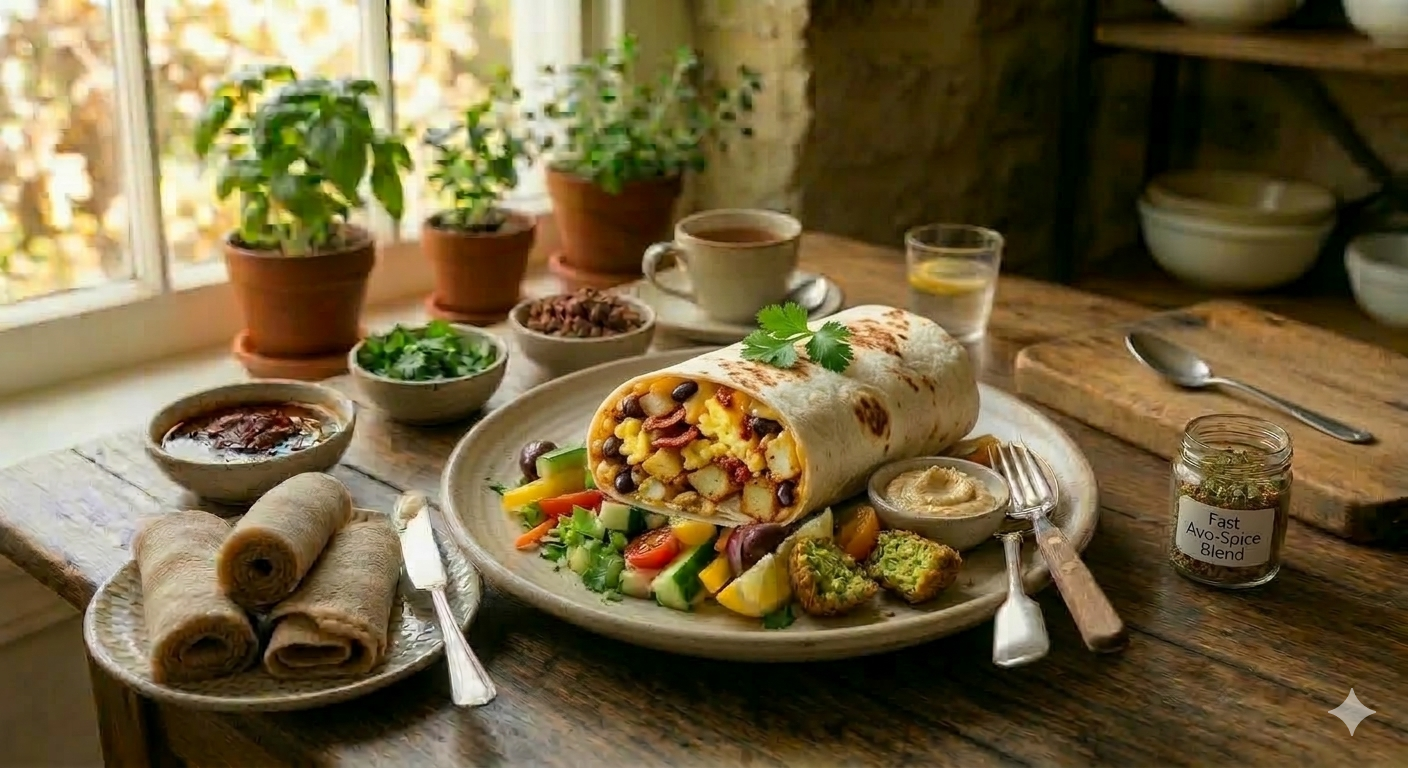 Fast Breakfast Burrito